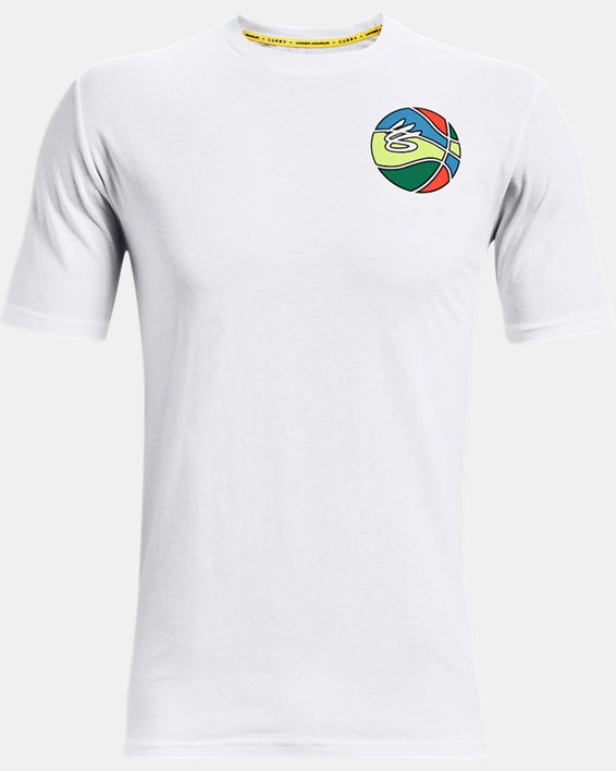 T-shirt de basketball Curry pour homme, White, pdpMainDesktop image number 0